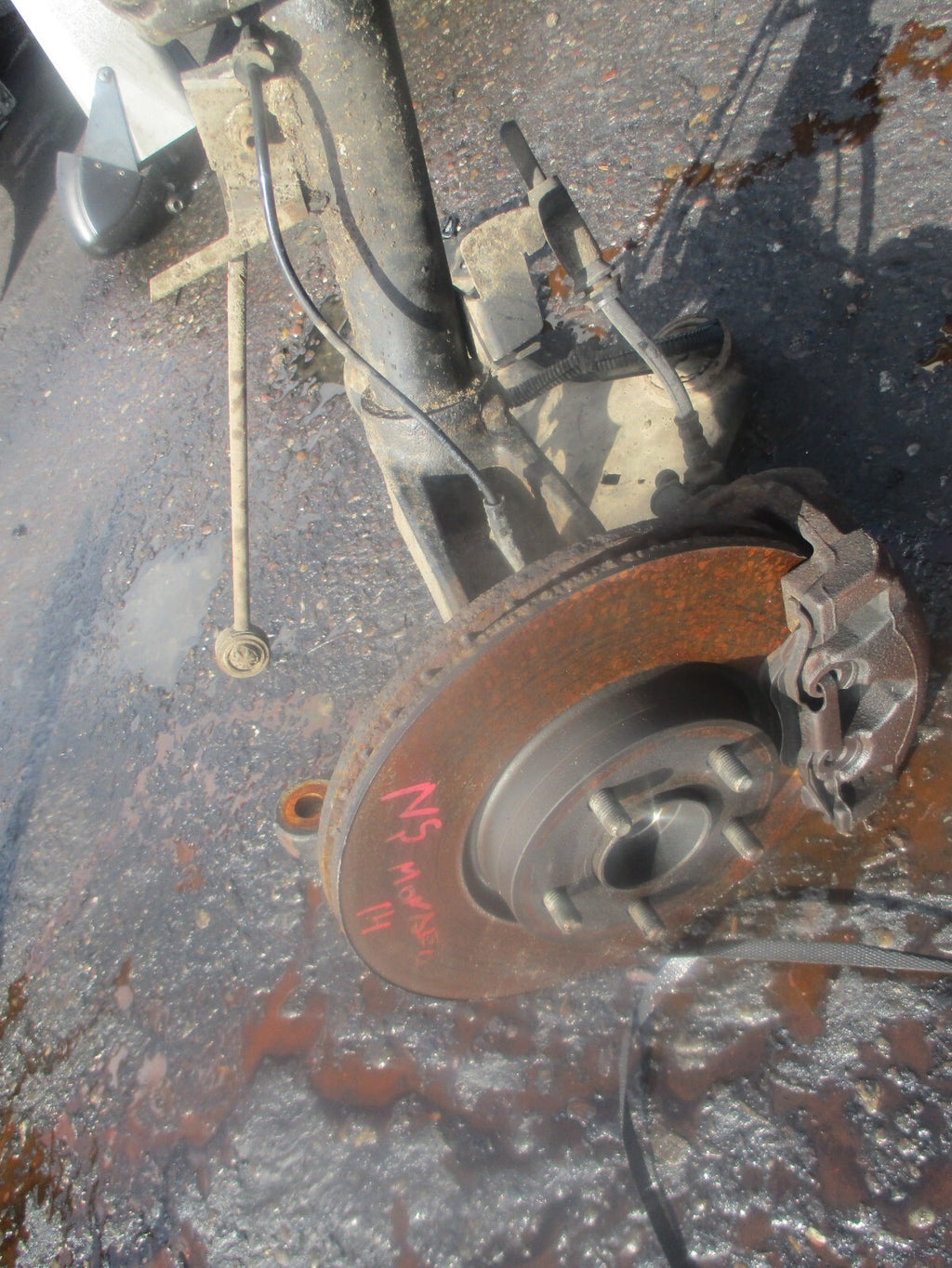 FORD MONDEO MK4 2014 2.0 DIESEL AUTO NSF PASSENGER FRONT LEG CALIPER SHOCK HUB