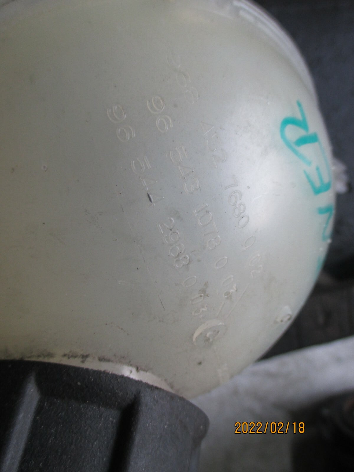PEUGEOT PARTNER 2014 1.6 DIESEL COOLANT EXPANSION TANK