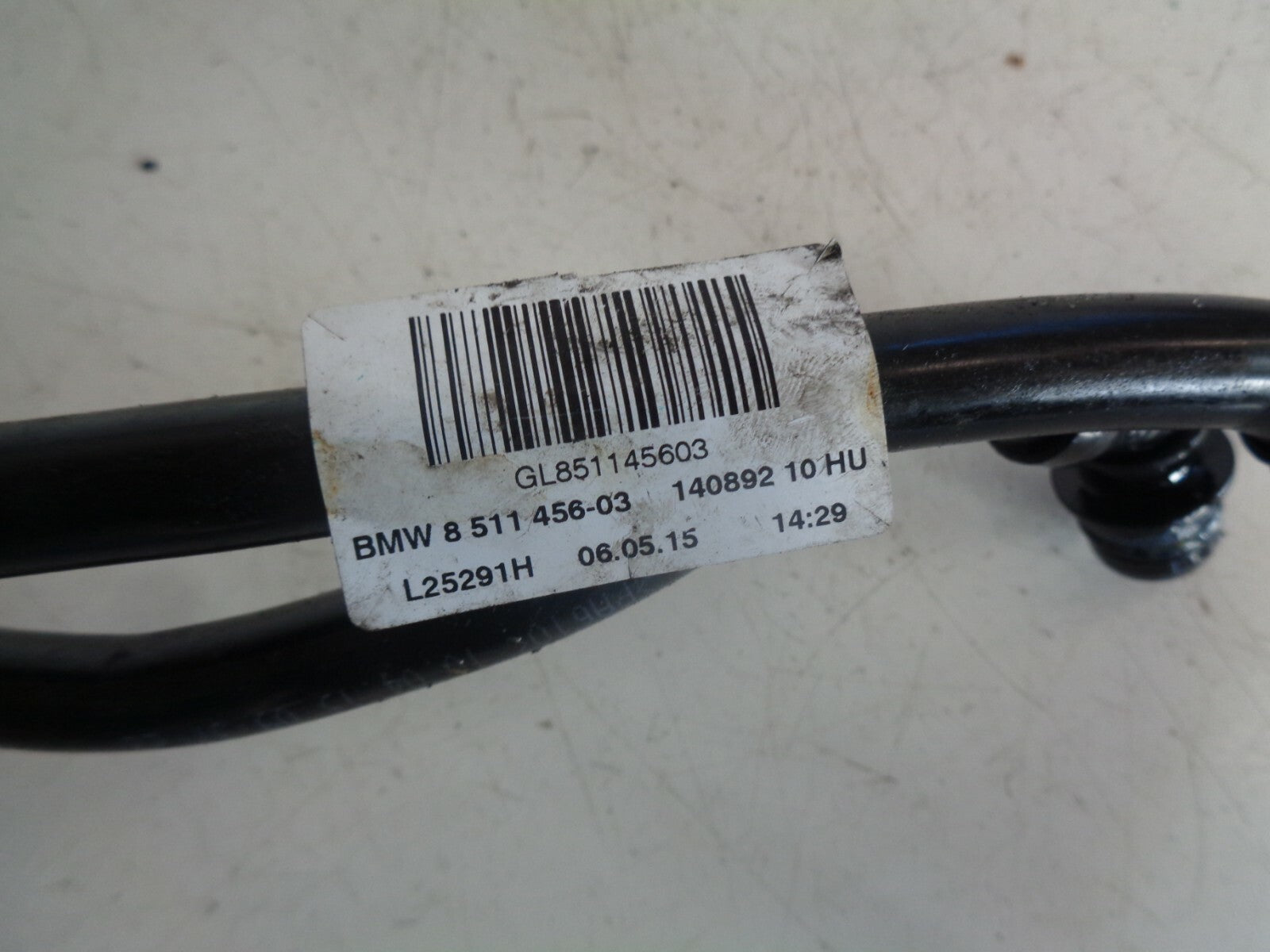 BMW 3 SERIES F30 2017 TRANSMISSION OIL COOLER PIPES 851145603