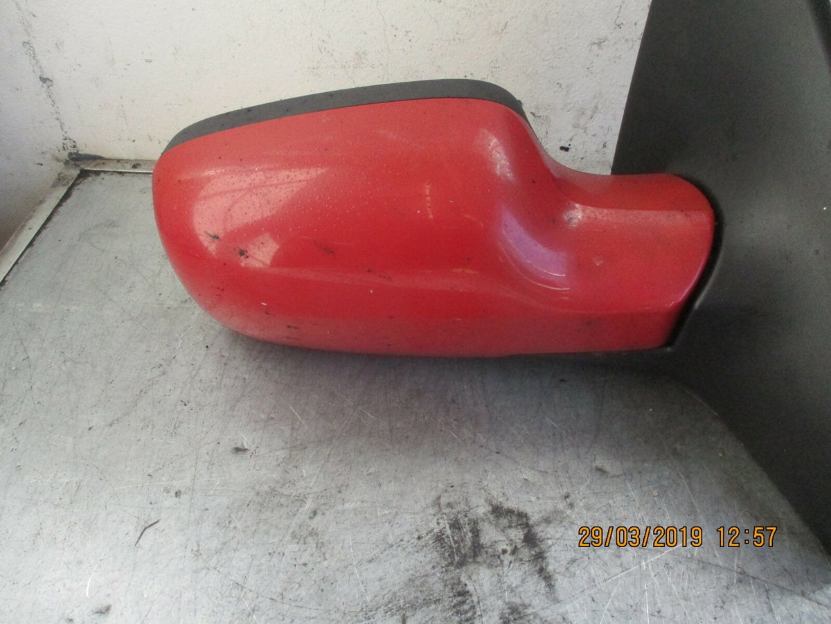 RENAULT MEGANE 2005  OS DRIVER  SIDE MANUAL WING MIRROR RED