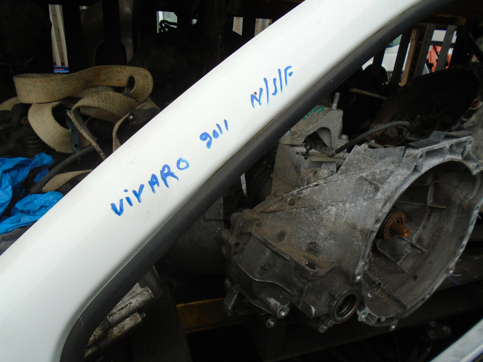 VAUXHALL VIVARO MK1 2011 NSF PASSENGER SIDE FRONT DOOR WHITE