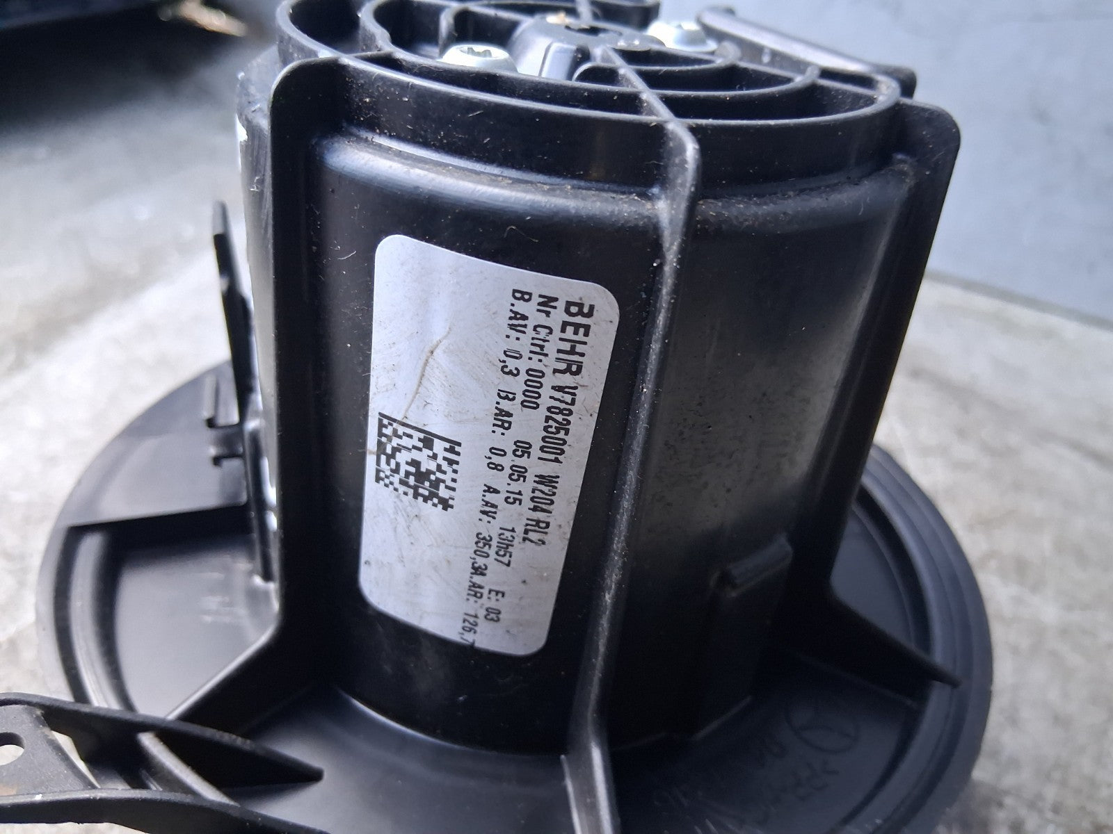 2015 MERCEDES BENZ C CLASS W204 HEATER BLOWER MOTOR FAN V7825001