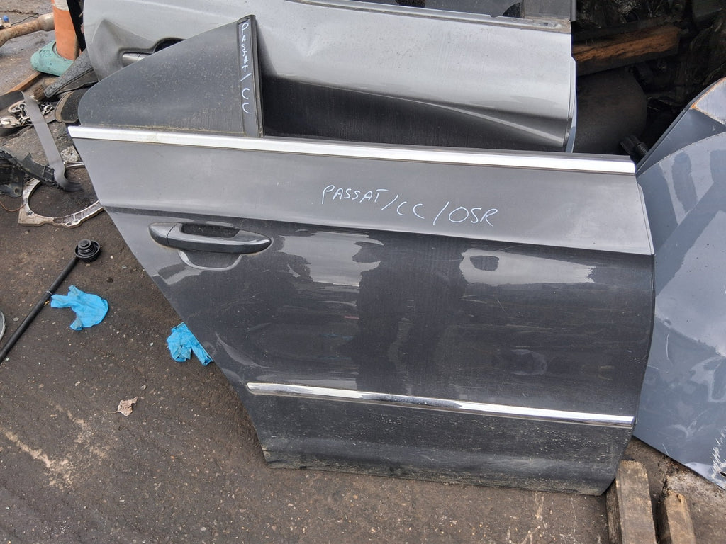 VW VOLKSWAGEN PASSAT CC 2012 OSR DRIVER SIDE REAR DOOR GREY
