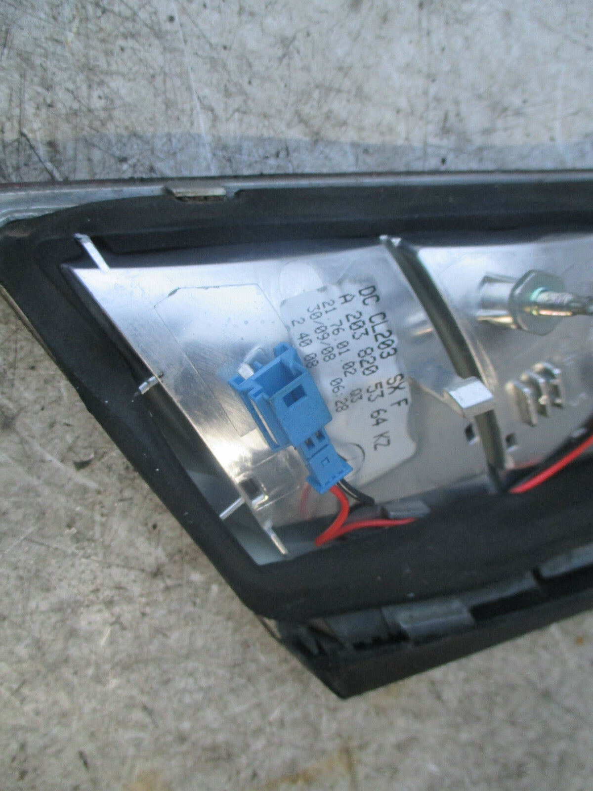 MERCEDES CLC CLASS W203 2010 NSR PASSENGER REAR INNER TAIL LIGHT