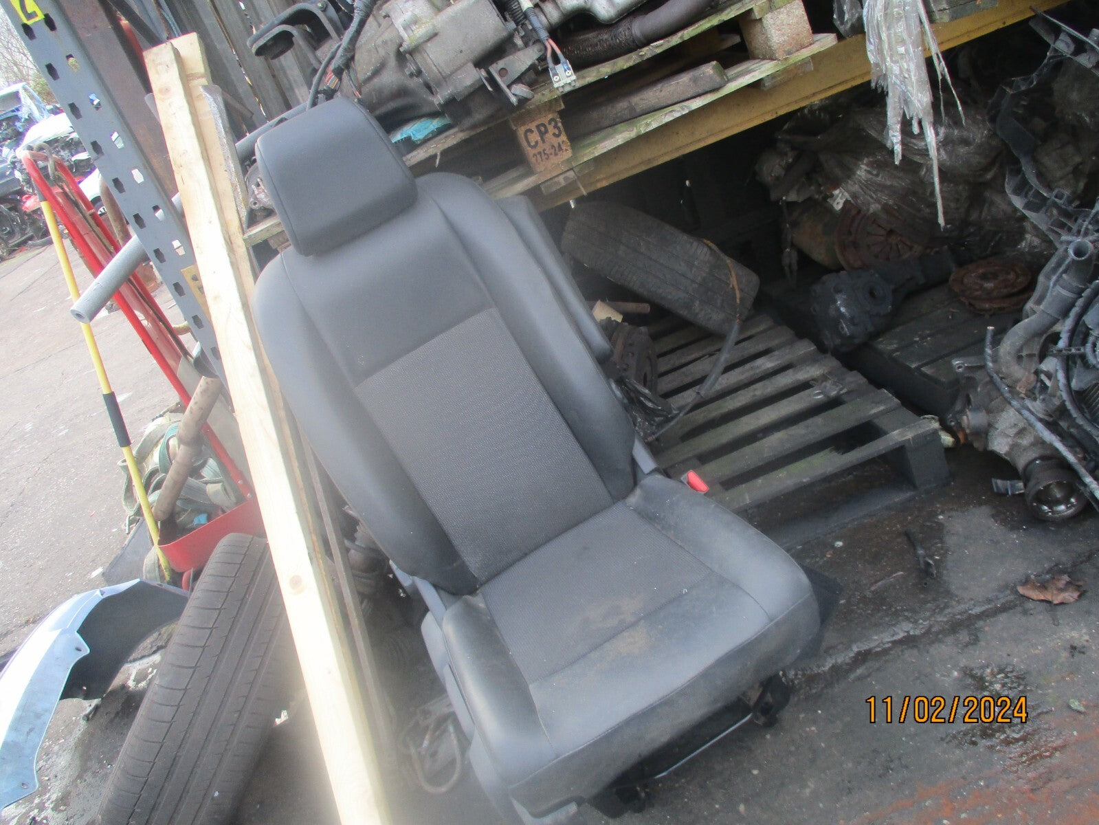 VAUXHALL VIVARO MK3 2021 OSF DRIVER SIDE FRONT COMPLETE SEAT HALF LEATHER