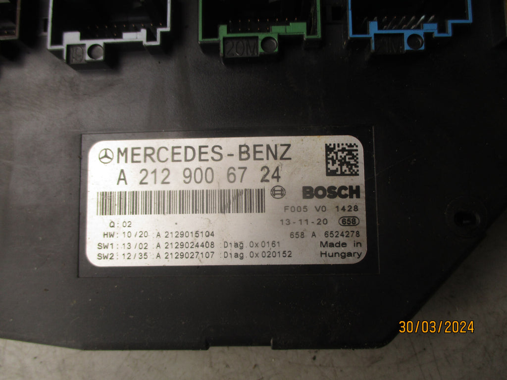 2014 MERCEDES BENZ C CLASS W204 FUSE BOX MODULE A2129006724
