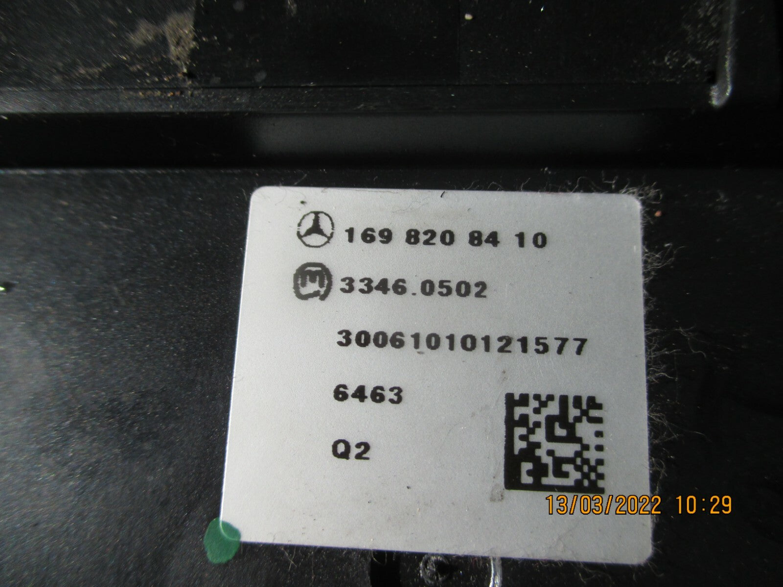 MERCEDES A CLASS 2007 W169 ALARM TOW MODE SWITCH 1698208410