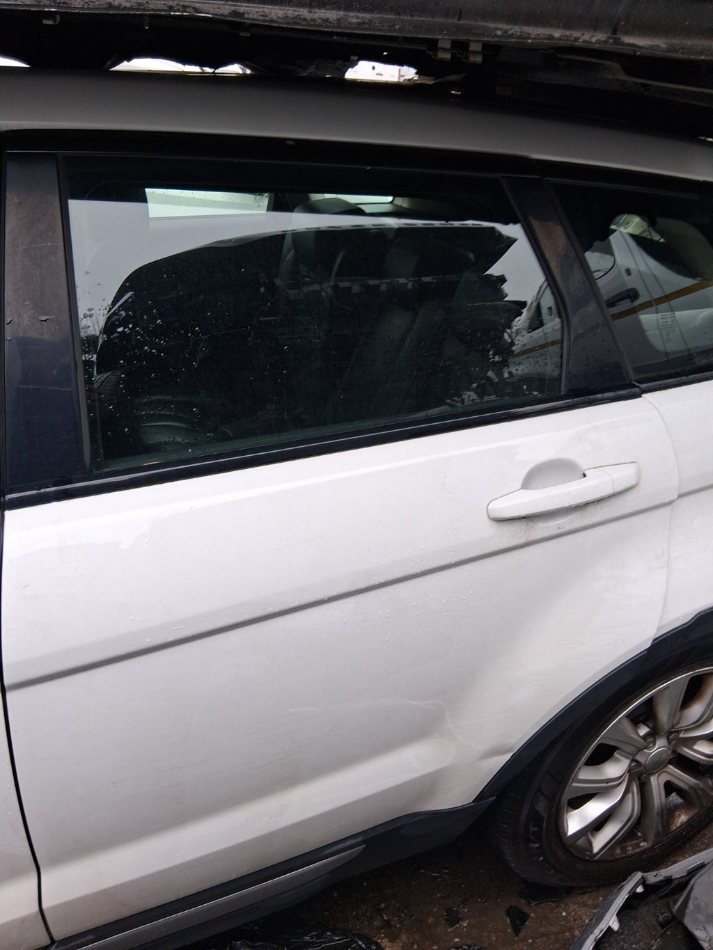 2015 RANGE ROVER EVOQUE L538 NSR PASSENGER SIDE REAR LEFT BARE DOOR WHITE