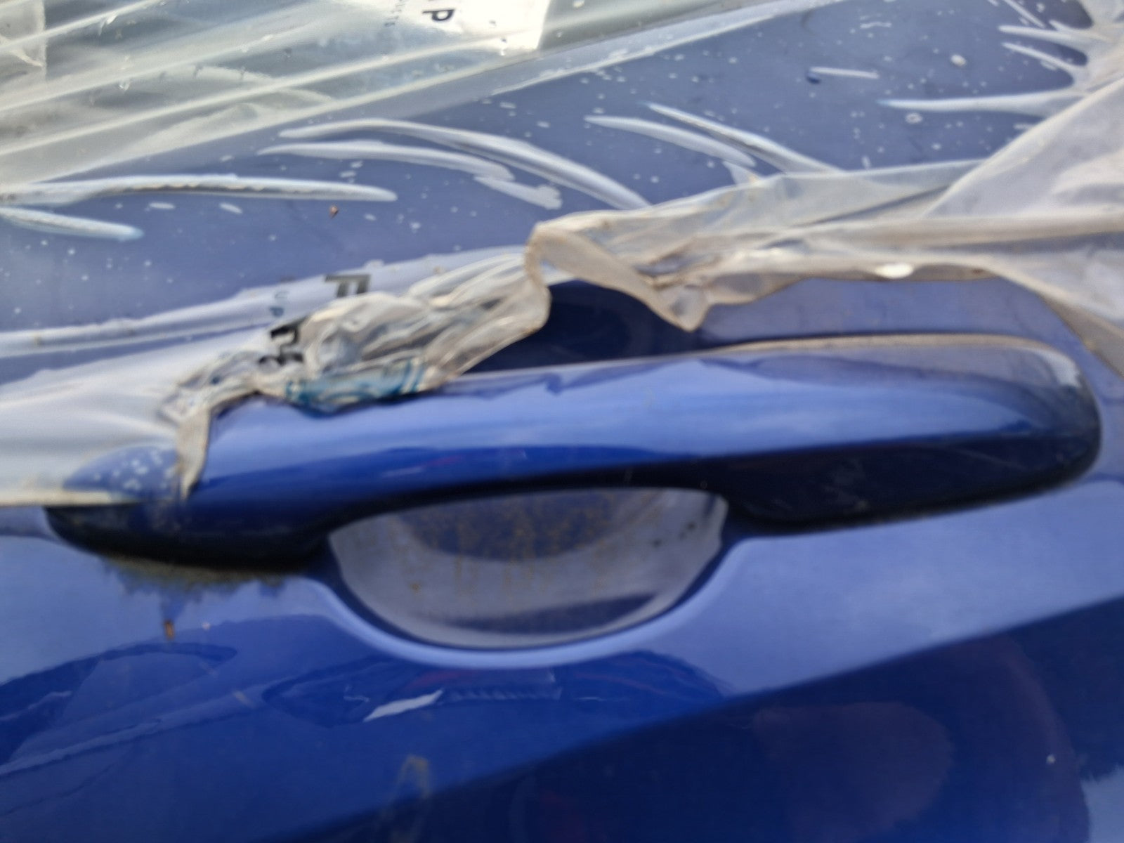 2023 TOYOTA YARIS MK4 NSR PASSENGER SIDE REAR LEFT EXTERIOR DOOR HANDLE BLUE