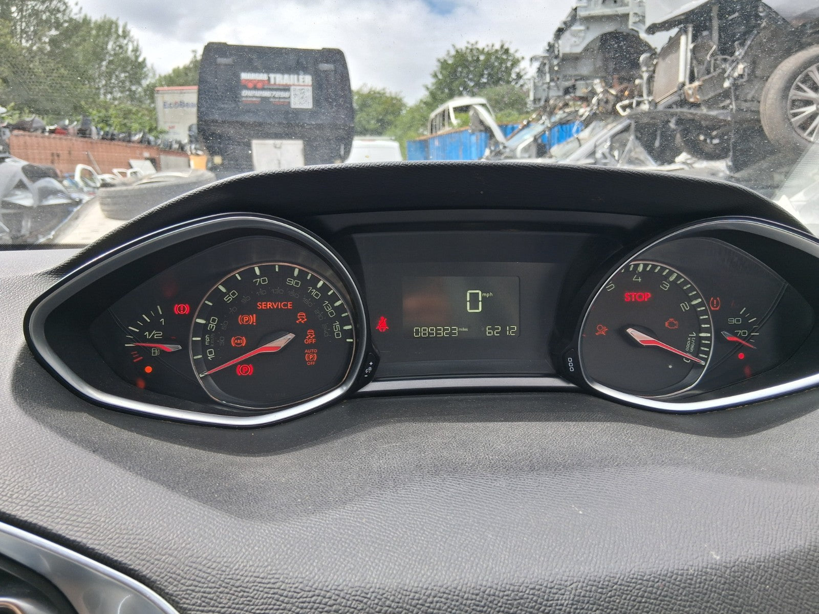 2014 PEUGEOT 308 MK2 1.2 PETROL SPEEDO SPEEDOMETER INSTRUMENT CLUSTER