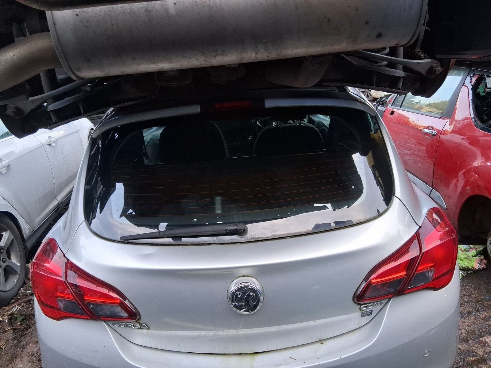 2018 VAUXHALL CORSA E 3 DOOR CORSA VAN BARE TAILGATE BOOTLID SILVER