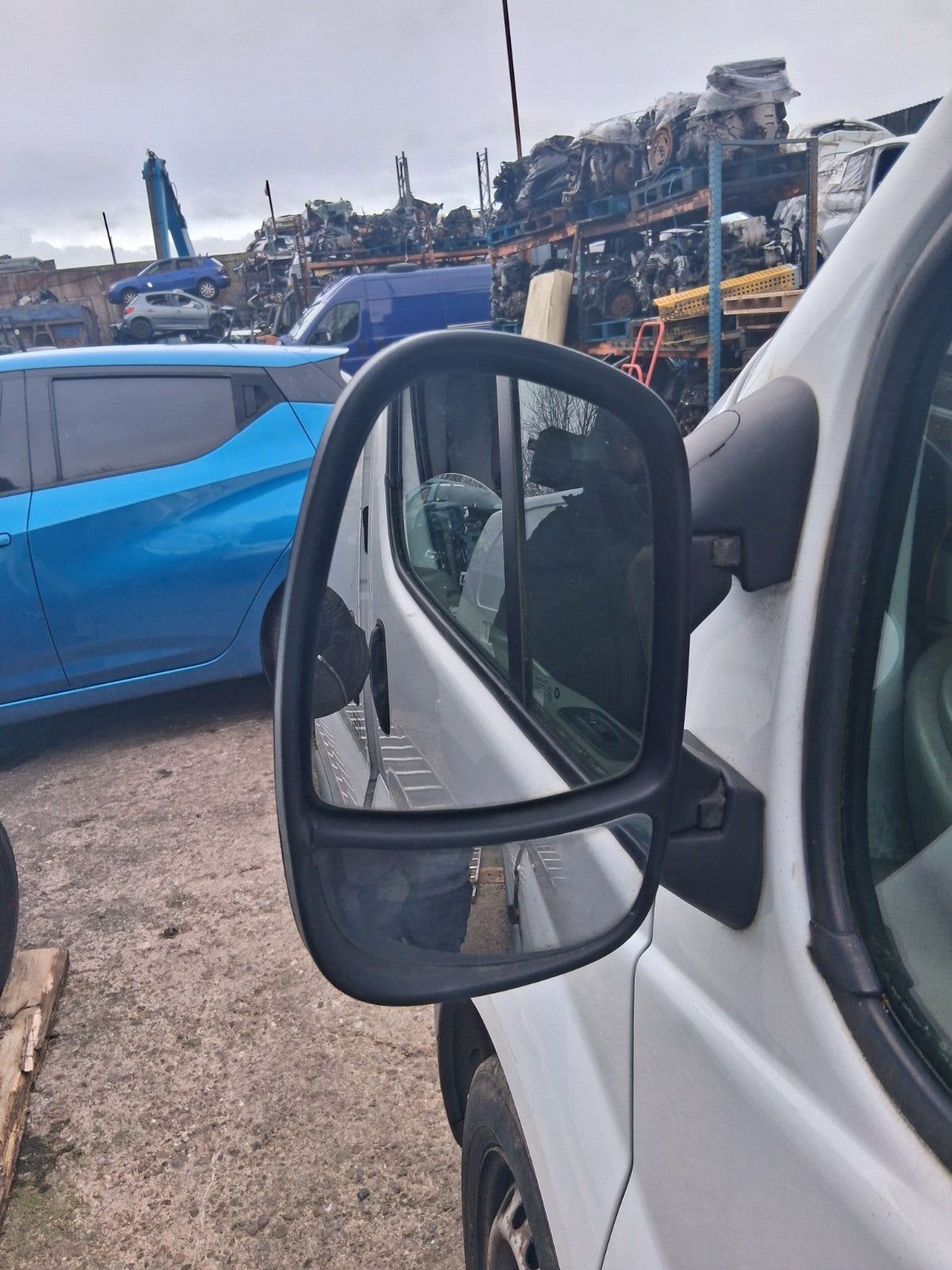 2014 VAUXHALL VIVARO MK1 NSF PASSENGER SIDE FRONT LEFT WING MIRROR BLACK