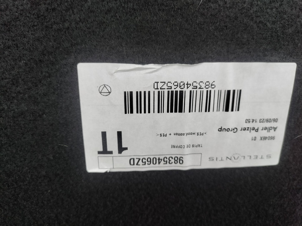 2023 VAUXHALL ASTRA L MK8 BOOT FLOOR CARPET 98354065ZD