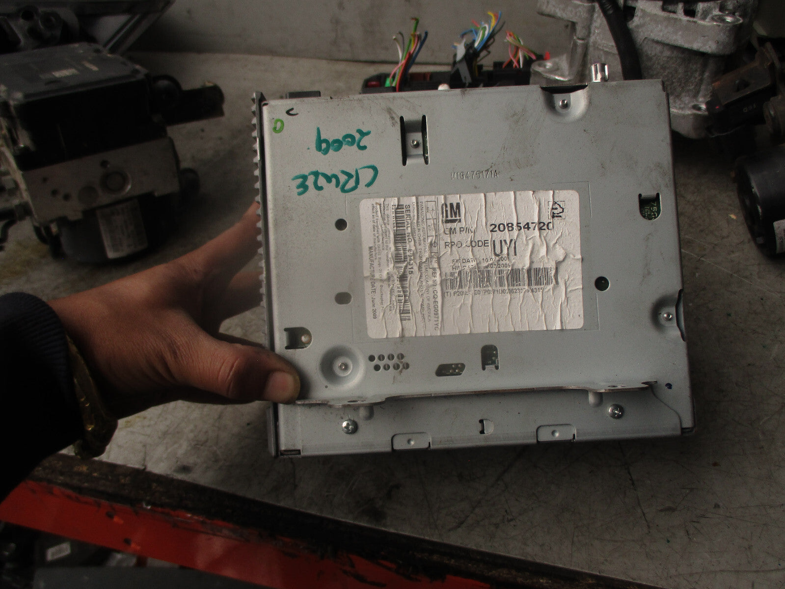 VAUXHALL INSIGINA 2009 CD PLAYER RADIO 20854720