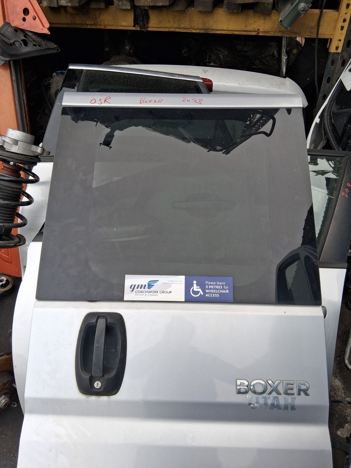 2021 PEUGEOT BOXER MK3 SWB OSR DRIVER SIDE REAR RIGHT SIDE DOOR GREY