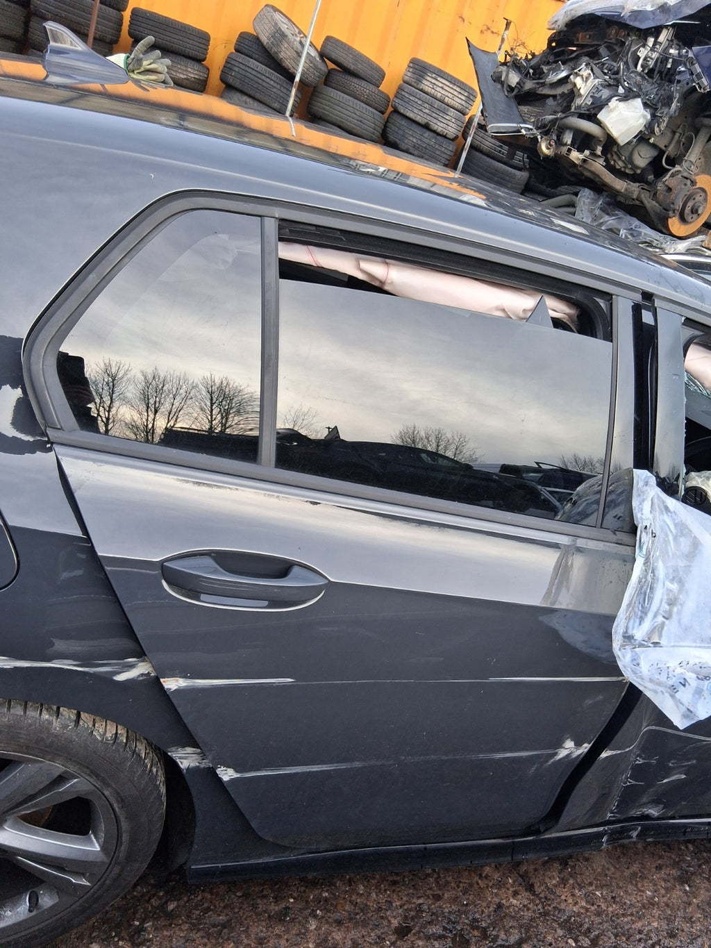 2024 VW VOLKSWAGEN GOLF MK8 R LINE OSR DRIVER SIDE REAR BARE DOOR GREY LI7F