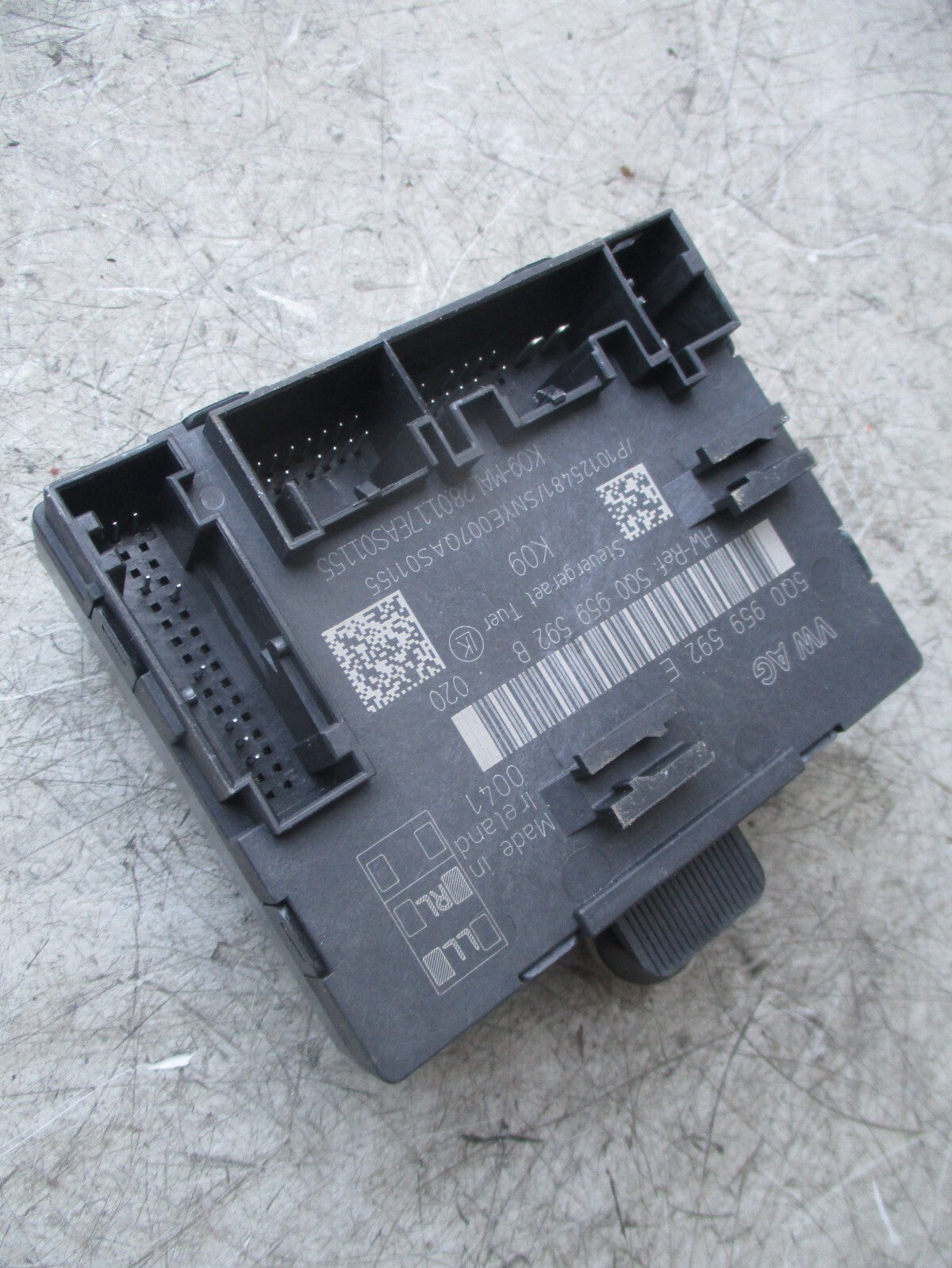 2017 VW VOLKSWAGEN GOLF MK7 NSF PASSENGER FRONT DOOR CONTROL MODULE 5Q0959592B