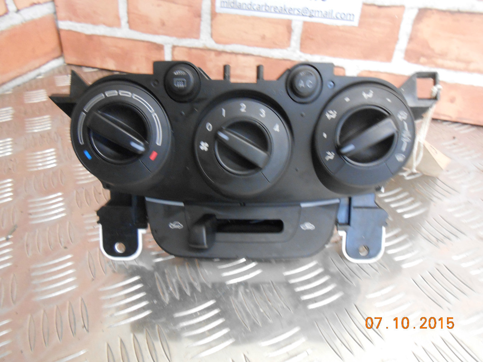 MAZDA 2 2009 HEATER AC AIR CONDITIONING CLIMATE CONTROL PANEL N D651 8L08