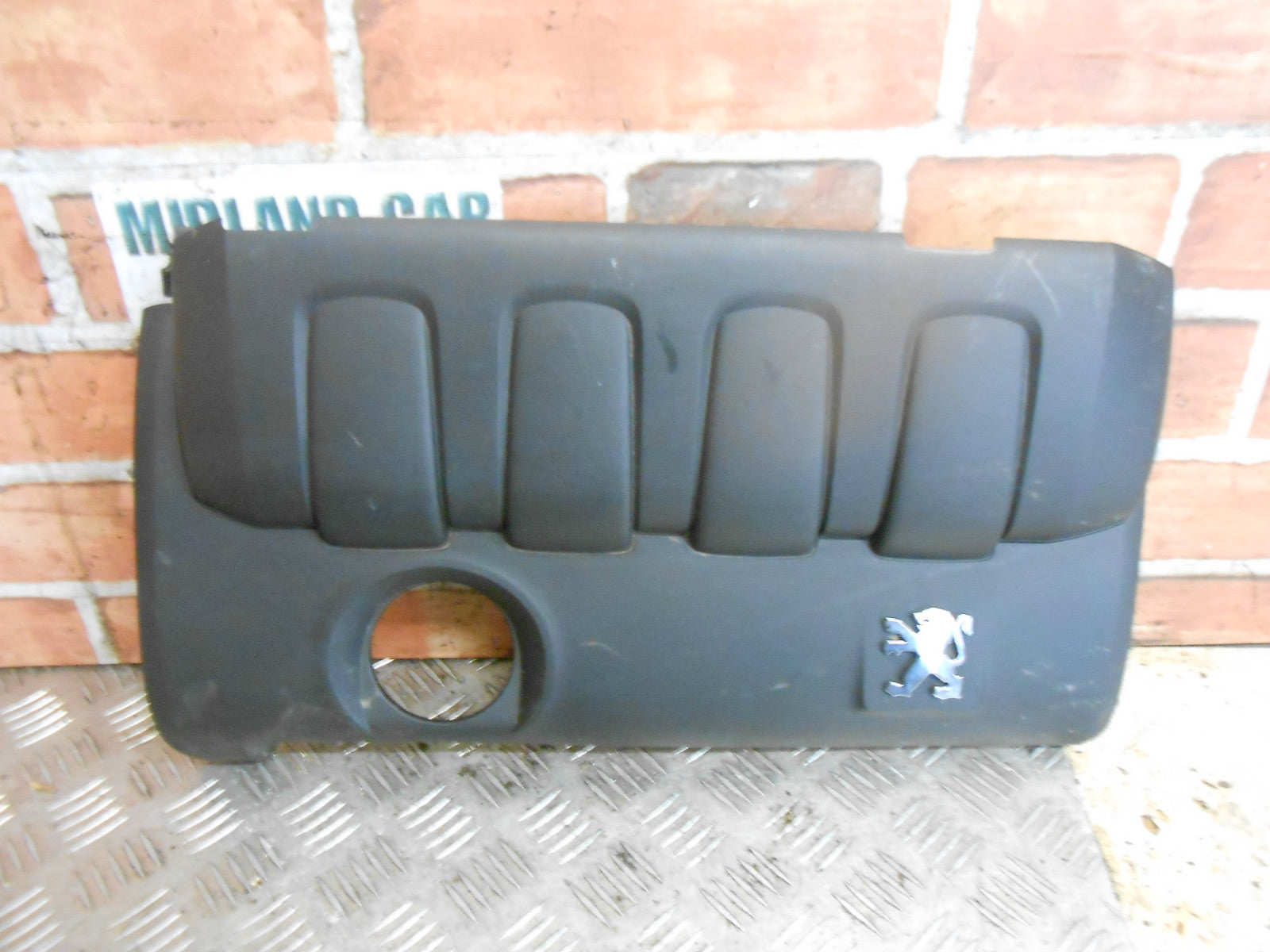 PEUGEOT 1007 2005 1.4 8V KFU TOP PLASTIC ENGINE COVER PANEL BLACK 9648443480