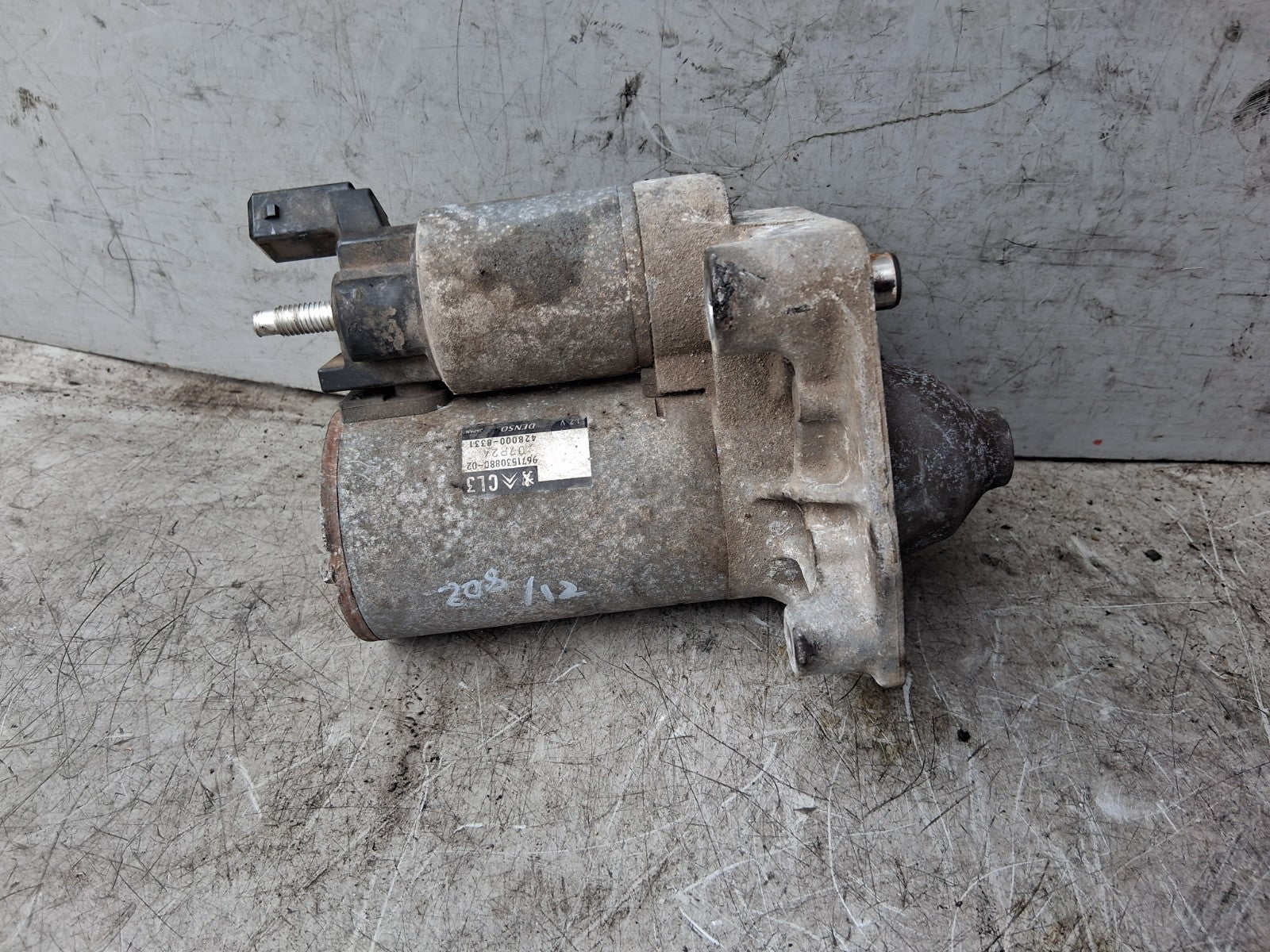 2012 PEUGEOT 208 1.2 PETROL STARTER MOTOR 9671530880