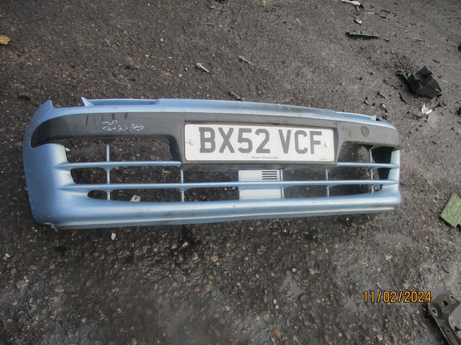 FIAT SCIENTO 2002 FRONT COMPLETE BUMPER BLUE