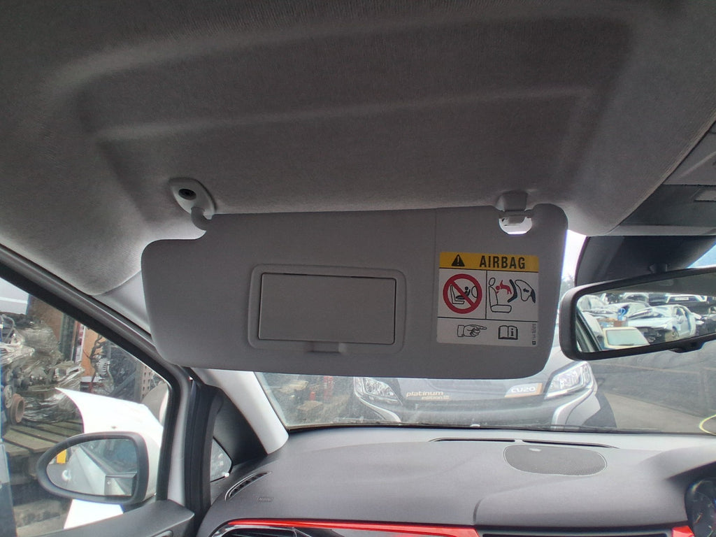 2019 VAUXHALL CORSA E NSF PASSENGER SIDE FRONT LEFT SUN VISOR SHADE