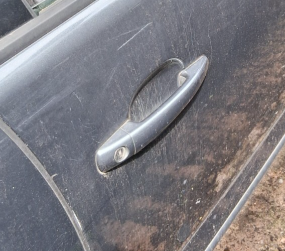 2012 PEUGEOT 3008 MK1 OSF DRIVER SIDE EXTERIOR DOOR HANDLE GRIS SHARK KTPD