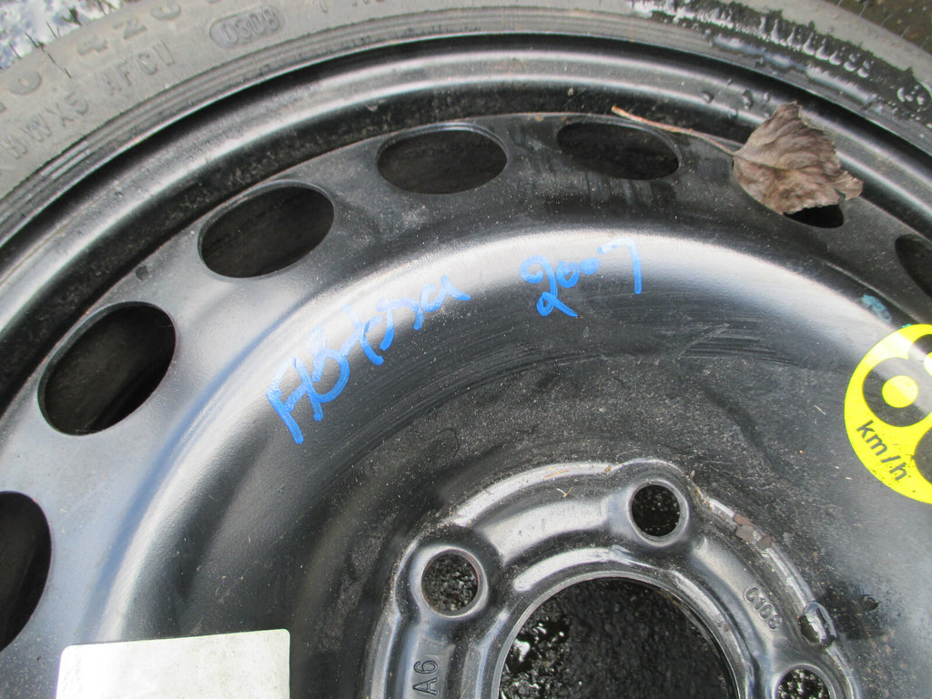 VAUXHALL ASTRA H 2007 16 INCH SPACE SAVER WITH TYRE 115/70R16