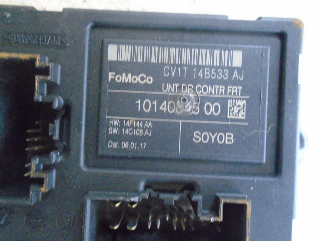 FORD B MAX 2017 NSF FRONT PASSENGER SIDE CONTROL MODULE 1014084500