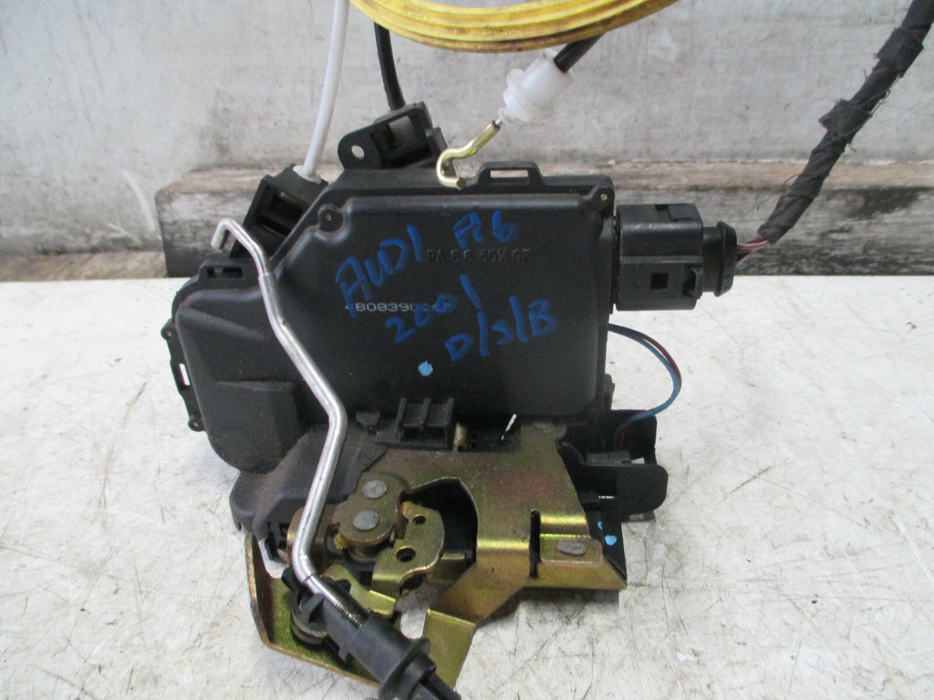 AUDI A6 2001 OSR DRIVER SIDE REAR DOOR LOCK MECHANISM