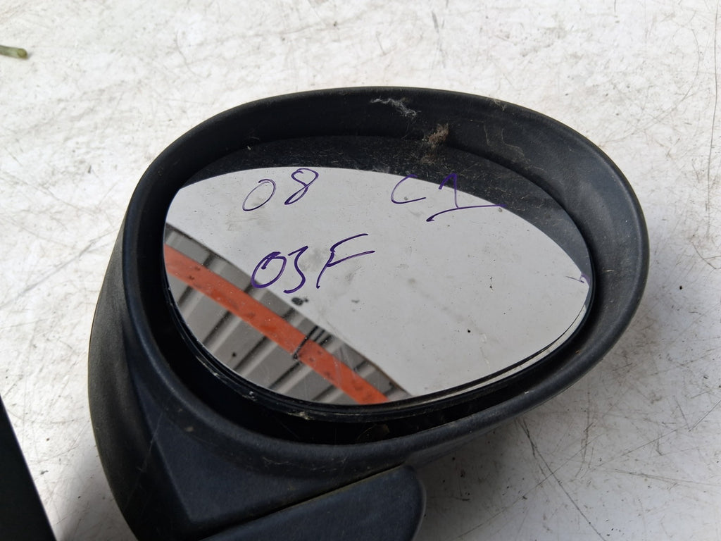 2008 CITROEN C1 MK1 OSF DRIVERSIDE FRONT MANUAL WING MIRROR RED 879100H020