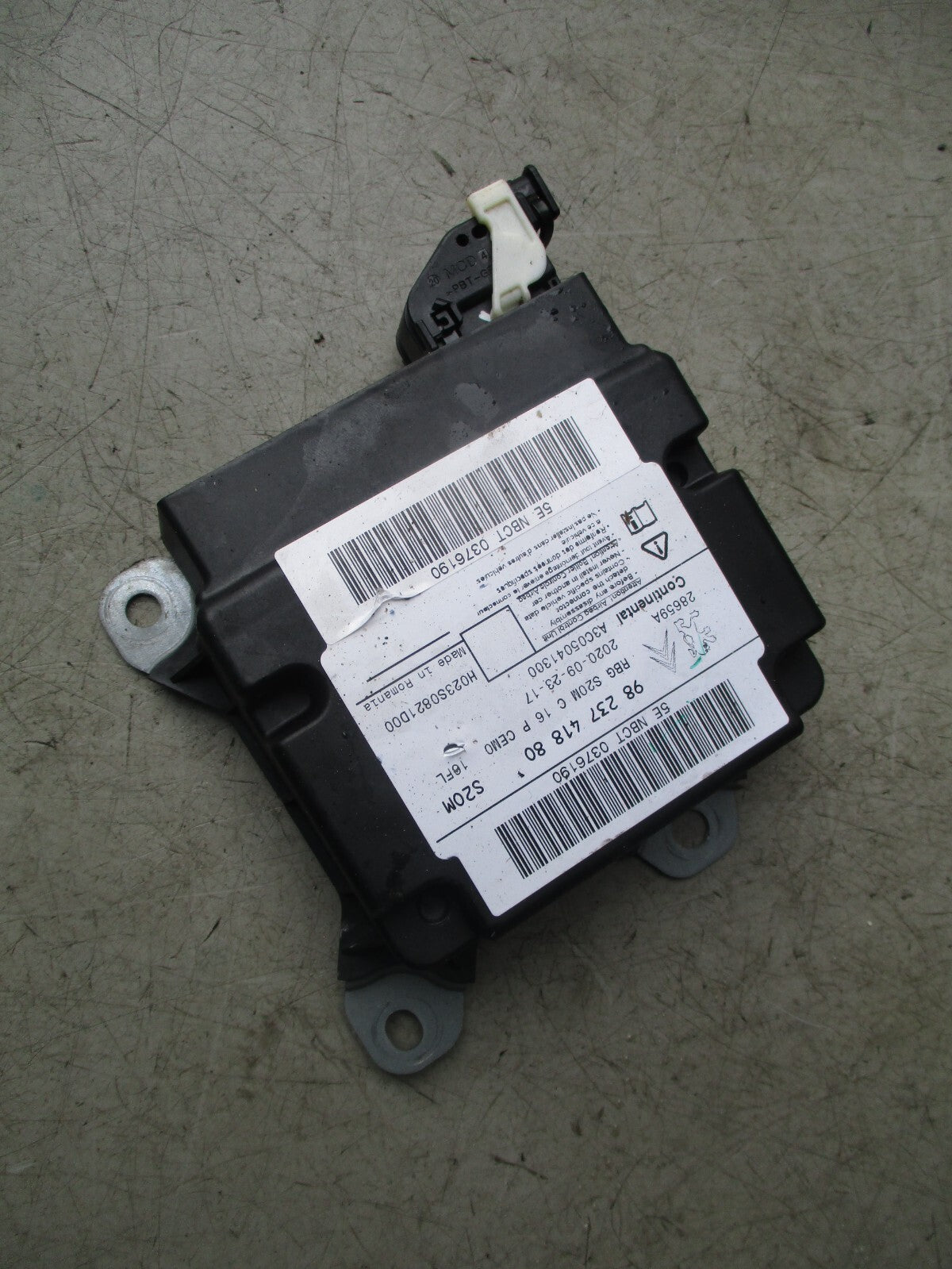 2020 CITROEN C5 AIRCROSS AIRBAG ECU CONTROL MODULE 9823741880