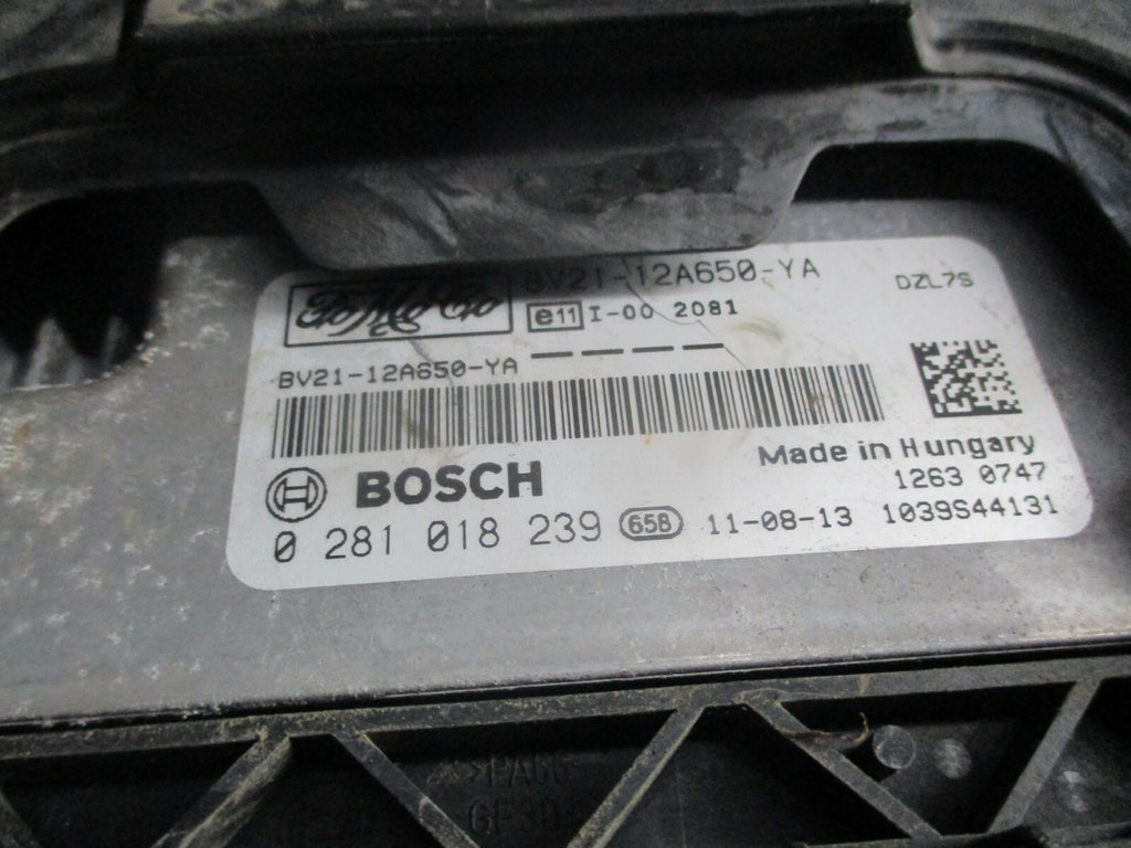 FORD FIESTA MK7 2014 1.4 TDCI DIESEL ECU ENGINE CONTROL 0281018239 BV2112A650YA