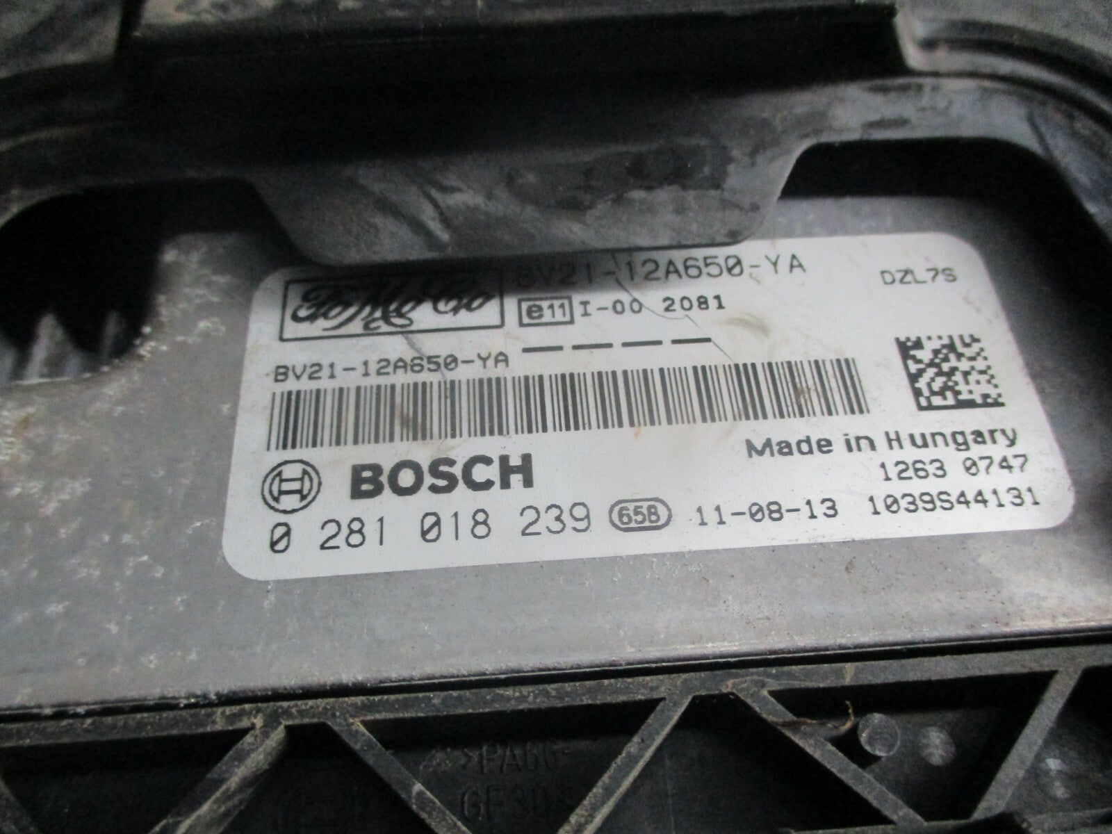 FORD FIESTA MK7 2014 1.4 TDCI DIESEL ECU ENGINE CONTROL 0281018239 BV2112A650YA