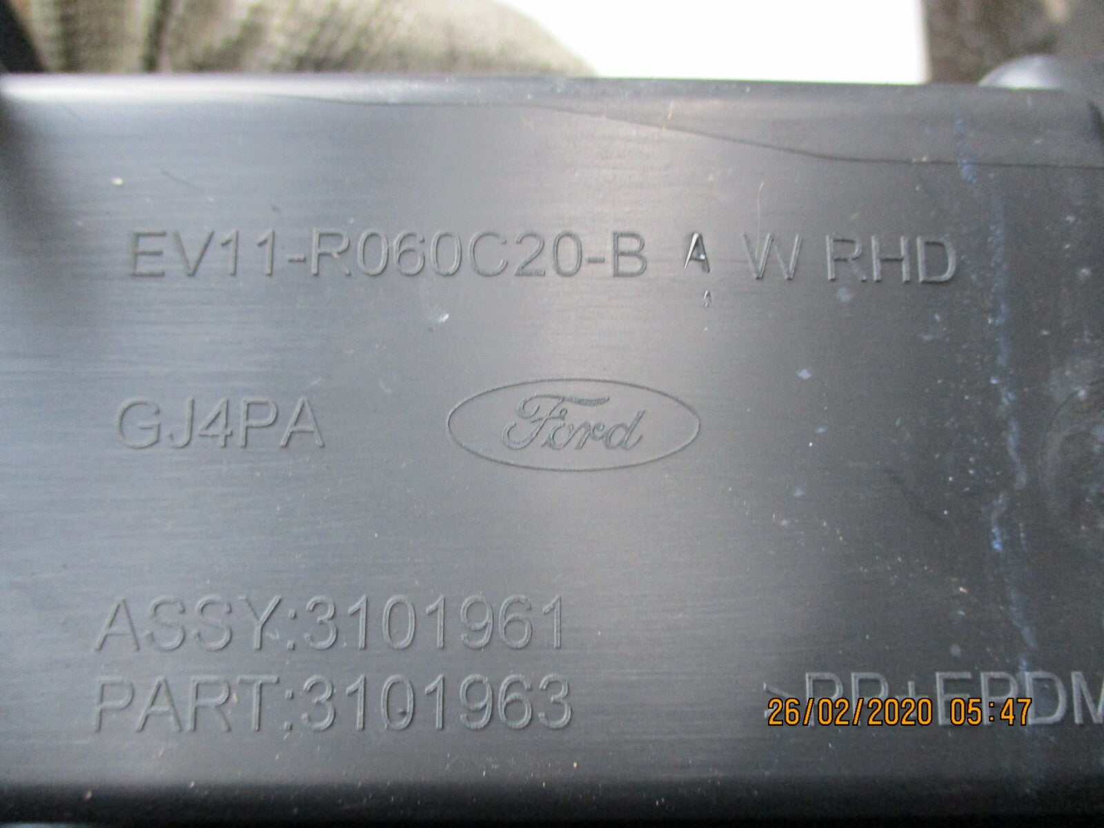 FORD B MAX 2017 INTERIOR STORAGE TRAY PLASTIC TRIM BOX UNIT EV11-R060C20-BAW