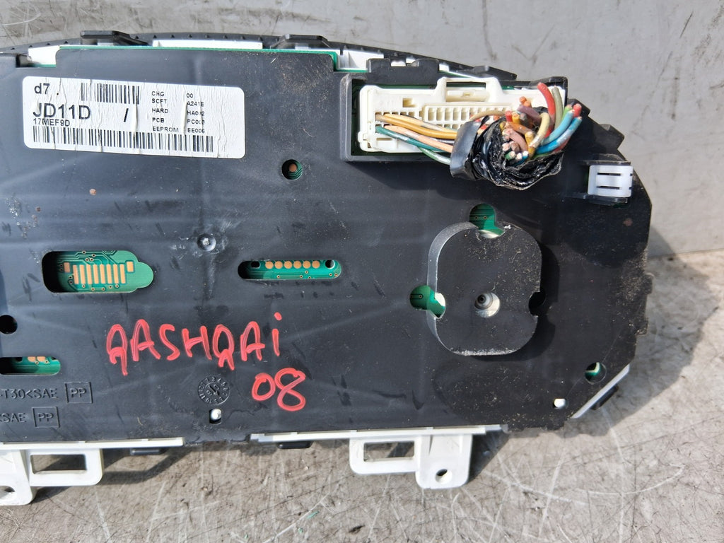 2008 NISSAN QASHQAI J10 MK1 1.6 PETROL SPEEDOMETER INSTRUMENT CLUSTER JD11D