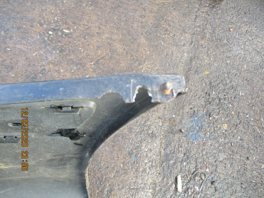 PEUGEOT 607 2004 COMPLETE FRONT PLASTIC BUMPER IN BLACK