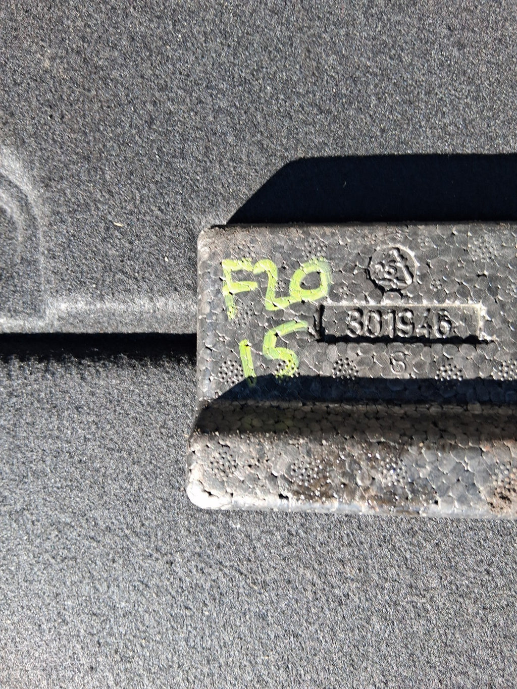 BMW 1 SERIES F20 LCI 2015 REAR BOOT FLOOR LINER CARPET MAT 7221879