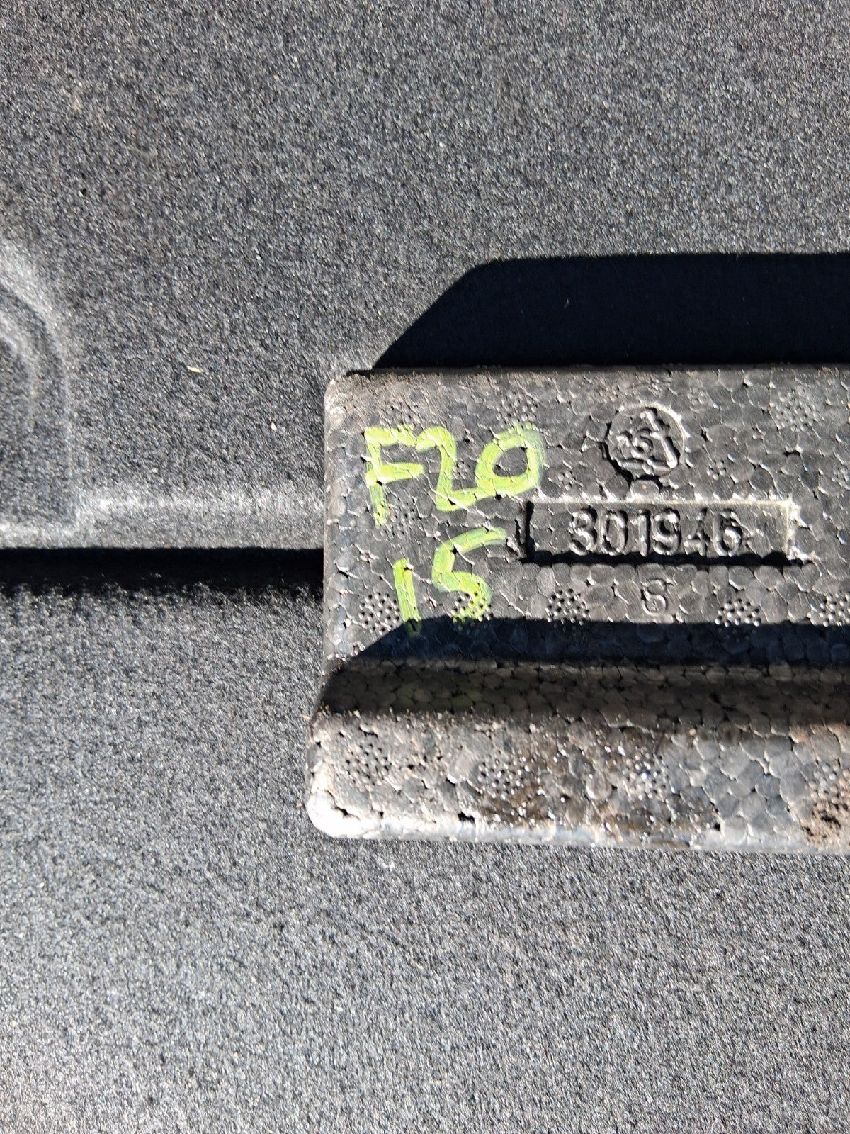 BMW 1 SERIES F20 LCI 2015 REAR BOOT FLOOR LINER CARPET MAT 7221879