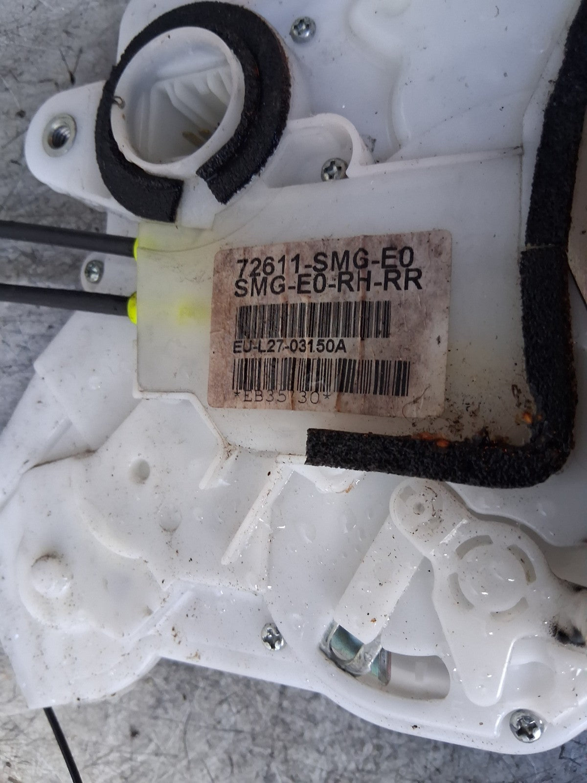 2010 HONDA CIVIC OFR DRIVER SIDE REAR DOOR LOCK MECH 72611SMGE0