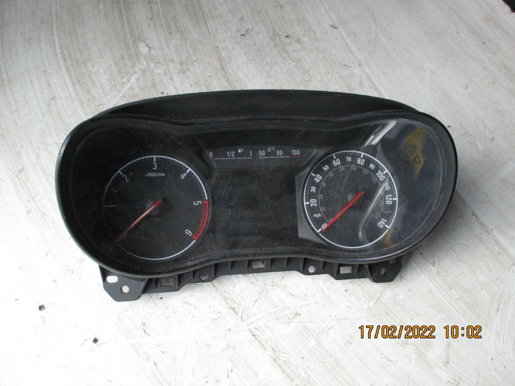VAUXHALL CORSA E MK4 2016 1.2 PETROL SPEEDO CLOCKS INSTRUMENT CLUSTER 39107239