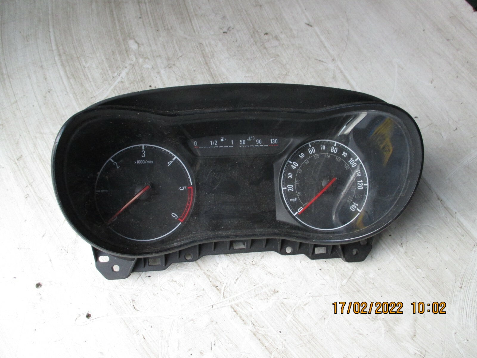 VAUXHALL CORSA E MK4 2016 1.2 PETROL SPEEDO CLOCKS INSTRUMENT CLUSTER 39107239