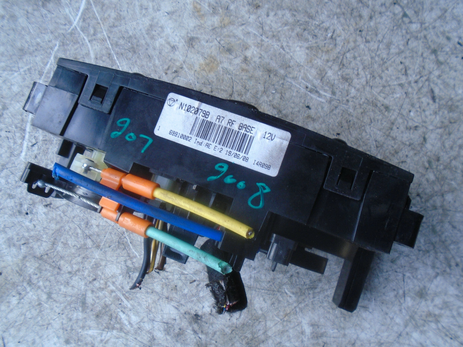 PEUGEOT 207 2008 HEATER AC CLIMATE CONTROL PANEL SWITCH