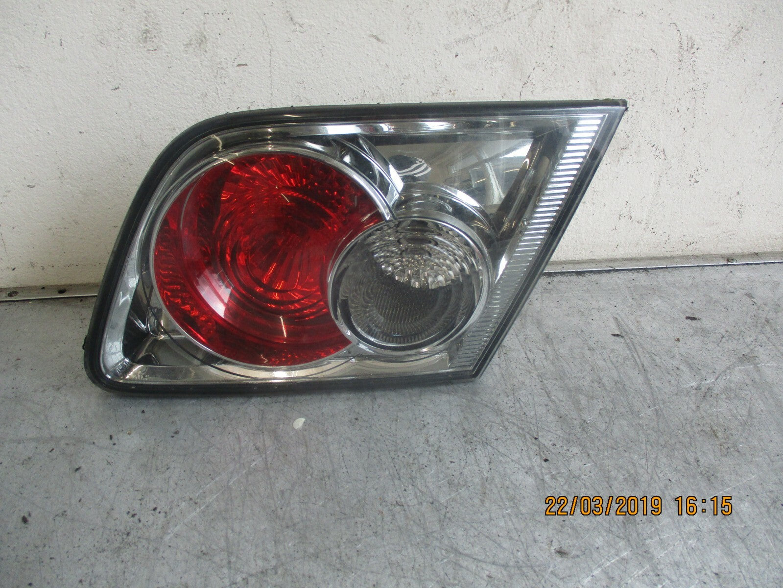 MAZDA 6 2004 OSR DRIVER SIDE REAR INNER LIGHT TAIL LIGHT