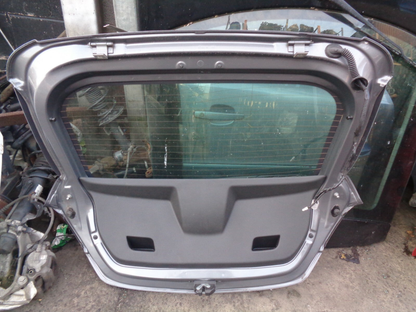 VAUXHALL CORSA E 2016 3 DOOR REAR TAILGATE BOOTLID COMPLETE WITH LIGHTS GREY