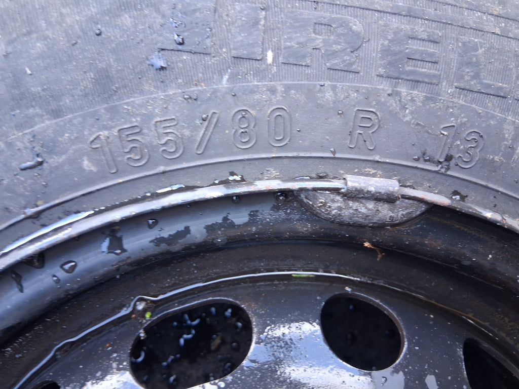 2006 VAUXHALL CORSA C 13 INCH STEEL WHEEL WITH TYRE 155/80R13