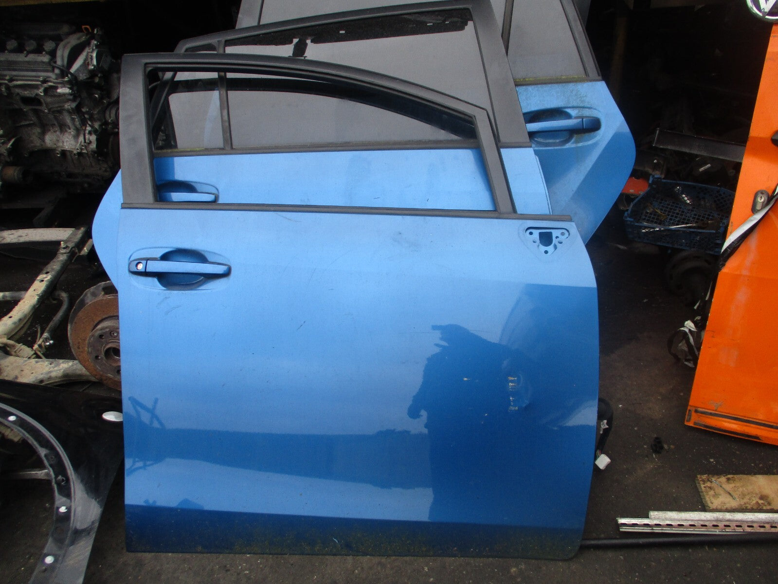 TOYOTA VERSO 2013 OSF DRIVER SIDE FRONT BARE DOOR BLUE