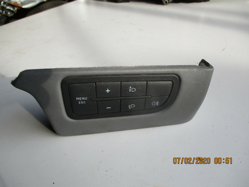 FIAT GRANDE PUNTO 2006 HEADLIGHT AIM FOG LIGHT MENU ESC CONTROL SWITCH 735367267
