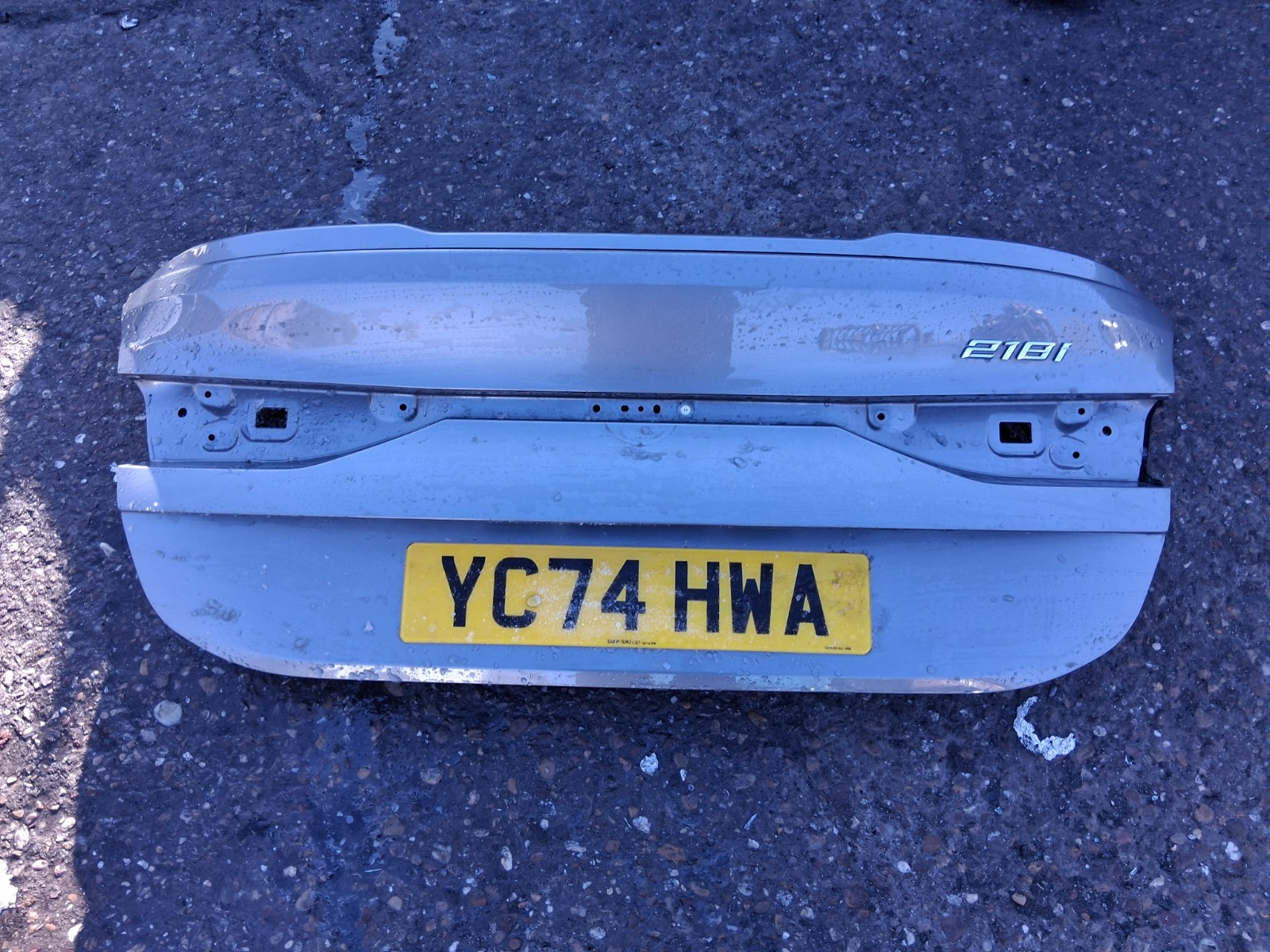2024 BMW 2 SERIES F44 COUPE M SPORT BARE TAILGATE BOOTLID SKYSCRAPER GREY C4W