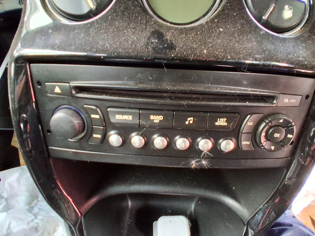 2012 CITROEN DS3 3 DOOR RADIO STEREO CD PLAYER HEAD UNIT